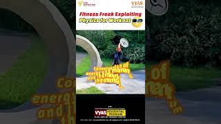 fitness freak exploiting physics for workout viralvideo shorts [upl. by Aronek]