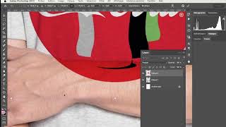 1 minute  Tuto Photoshop Complet  Comment mettre un logo sur un tshirt [upl. by Hegyera]