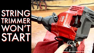 Craftsman string trimmer won’t start Easy fix [upl. by Sevik]