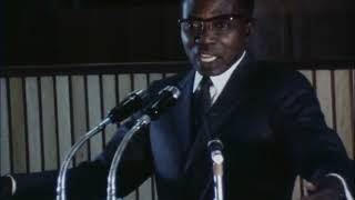 President Senghor of Senegal says Africas Way is through Democratic Socialism  December 1969 [upl. by Nonnair]