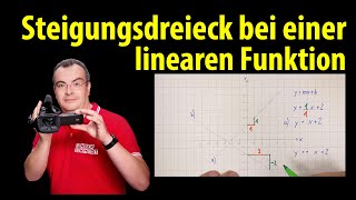 Steigungsdreieck bei einer linearen Funktion  Lehrerschmidt [upl. by Anaeli]