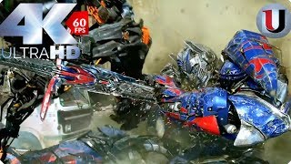 Optimus Prime vs Lockdown Final Battle Scene Transformers Age of Extinction 2014 CLIP IMAX 4K [upl. by Anrym]