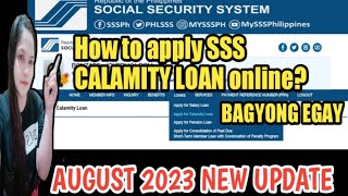 How to apply SSS CALAMITY LOAN online for Bagyong Egay [upl. by Ardena946]