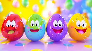 1h Surprise Eggs Song amp Five Little Monkey Banana Song  Pipokiki Nursery Rhymes amp Kids Songs [upl. by Boyse]