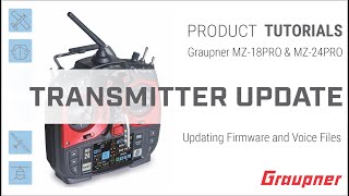 How to update the software on the Graupner mz18PRO and mz24PRO HoTT Radio System [upl. by Netsyrk]