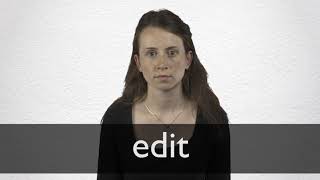 How to pronounce EDIT in British English [upl. by Weider26]