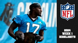 Panthers Rookie WR Xavier Legette ALL CATCHES In Week 1  2024 Debut HIGHLIGHTS vs Saints [upl. by Grizelda46]