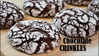 Fudgy And Chewy CHOCOLATE CRINKLES [upl. by Solim862]