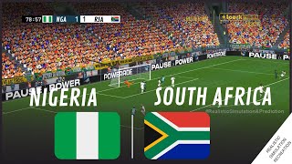 NIGERIA  AFRIQUE DU SUD  Coupe dAfrique des Nations 2023  Simulation de jeu vidéo [upl. by Idleman]