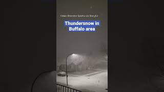 Sound up thundersnow near Buffalo November 17 2022 [upl. by Vinna67]