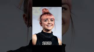 Maisie Williams Transformation from 2010  2024 gameofthrones shortsvideo hollywood [upl. by Kosak]