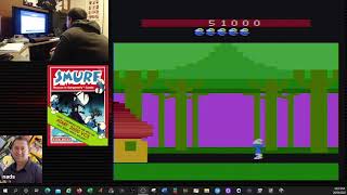 Atari 2600  Smurf  Rescue in Gargamels Castle 376900 pts [upl. by Truda]