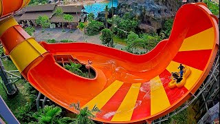 Tornado Wave Water Slide at SplashMania Waterpark Malaysia [upl. by Kiryt]