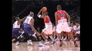 Kobe Bryant Splits Two Defenders Ties AllStar Game With Clutch Fallaway 2006 [upl. by Hanleigh569]