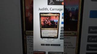 Judith Carnage Connoisseur edh mtg mtgmo newcontent cardgame magicthegathering mtgcommander [upl. by Azeria219]