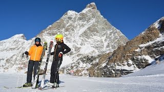 Cervinia dal Plateau Rosà alla Gran Pista di Valtournenche [upl. by Reidid]