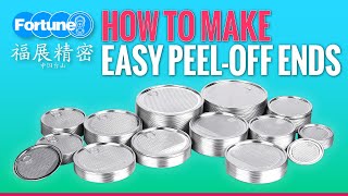 Easy Peeloff Ends Lid Line CANMAKING FOODCANLINE EASYPEELOFFENDS [upl. by Esorbma]