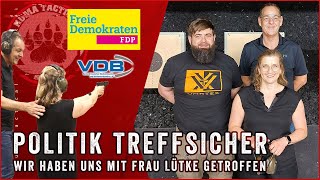 Treffsichere Politikerin Bundestagsabgeordnete Kristine Lütke am Schießstand  VDB Aktion [upl. by Ranique]