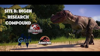 Site B Isla Sornas Research Compound Speedbuild  Modded  Jurassic World Evolution 2 [upl. by Hteb]