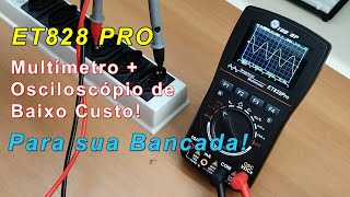 ToolTop ET828 Pro  Um multímetro osciloscópio barato para sua bancada [upl. by Hayes]