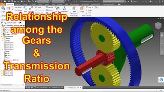 Planetary involute gear system  Autodesk Inventor [upl. by Annodas534]