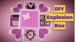 DIY Handmade Explosion Box Birthday gift ideas [upl. by Carling]