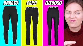 PROVEI AS LEGGINGS BARATA CARA E LUXUOSA Qual é a melhor [upl. by Rosalinda]