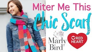 How to Knit Miter Me This Chic Scarf [upl. by Meyer]