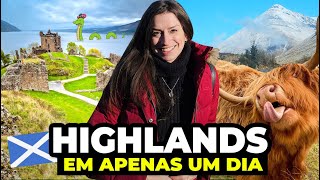 TOUR HIGHLANDS DA ESCÓCIA EM UM DIA VALE A PENA Como é o tour Castelo Urquhart e barco lago Ness [upl. by Nash]