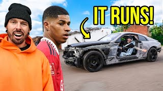 DRIVING MARCUS RASHFORDS WRECKED ROLLS ROYCE FOR THE FIRST TIME [upl. by Isla70]