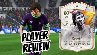 97 GOLAZO ICON JOHAN CRUYFF PLAYER REVIEW FC 24 I 5⭐5⭐ [upl. by Etna]