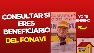 Como saber si soy Beneficiario del FONAVI [upl. by Oynotna]