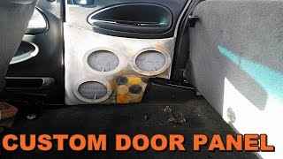 DODGE RAM FIBERGLASS DOOR BUILD  RESIN AND BONDO [upl. by Assenat222]