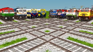 🎱 TRAINS CROSSING HIGH SPEED 3D RAILROAD CROSSINGS TRACKS  Train Simulator Classic  ts 2024 [upl. by Edmon]