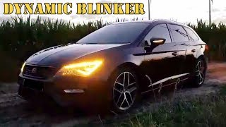 Seat Leon  Dynamische Spiegelblinker  dynamic mirror indicators  AKRacing47 [upl. by Hoj206]