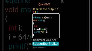 C Logical Problem  Macros 🔥 Find Output shorts coding [upl. by Sawyor]