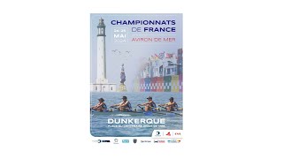 Diffusion en direct de Live Championnat France Aviron Mer 2024 Dunkerque [upl. by Nivart]