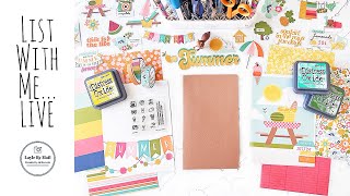 List With Me LIVE Travelers Notebook Style 6124 [upl. by Adnahcal137]