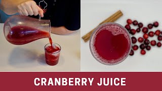 How to Make Cranberry Juice at Home Protect your Heart amp Brain  The Frugal Chef [upl. by Waterer]