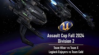 UT2004 Fall 2024 Assault Cup  Div 2  Team N1cer vs Team X Leglock Enjoyers vs Team Cold [upl. by Alwitt]