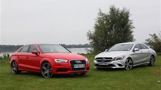 Mercedes CLA vs Audi A3 Sedan [upl. by Coh]