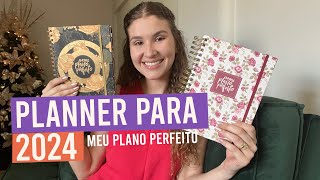 PLANNER PARA 2024  MEU PLANO PERFEITO O QUE MUDOU [upl. by Rosalinda]