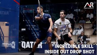 EPIC SKILL by Fares Dessouky OutsideIn Drop Shot [upl. by Ennirak950]