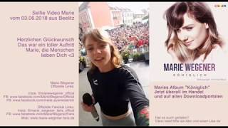 Marie Wegener Live Auftritt auf dem Spargelfest in Beelitz am 03 06 2018 quotPublikums Selfiequot [upl. by Costin]