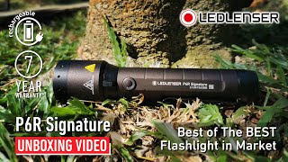 Ledlenser P6R Signature Flashlight Unboxing Video LED Lenser Ledlenser Malaysia Torch Core Work [upl. by Adniuqal]