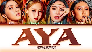 MAMAMOO AYA Color Coded Easy Lyrics [upl. by Yelhsa]