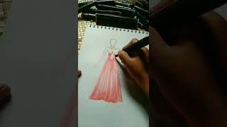 Pink gown with black embroider shorts roselynarts [upl. by Kata]