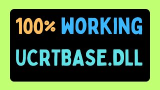 Fix UCRTBASE DLL not found error ENGLISH [upl. by Notserc702]