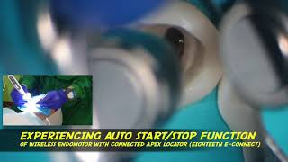 auto startstop endomotor econnect pro eighteeth apex locator endodontic treatment [upl. by Vanthe840]