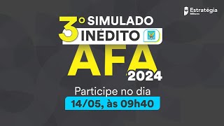 Correção 3º Simulado Inédito AFA 2024 [upl. by Ahsyad]